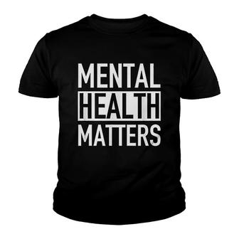 Mental Health Matters End The Stigma V2 Youth T-shirt - Thegiftio UK