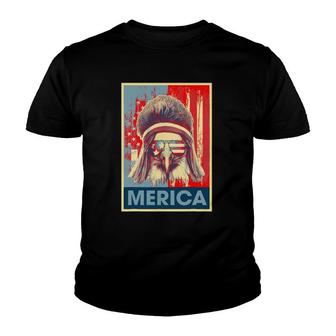 Merica Eagle Mullet 4Th Of July Vintage American Us Flag Youth T-shirt | Mazezy CA