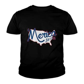 Merica Est 1776 Youth T-shirt | Mazezy