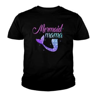 Mermaid Mama Mer Mom Mermom Bridesmaid Party Gift For Mother Youth T-shirt | Mazezy