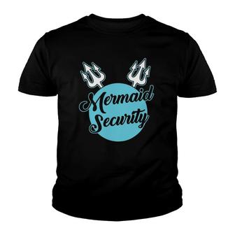 Mermaid Security Swimming Birthday Gift Swimmer Youth T-shirt | Mazezy