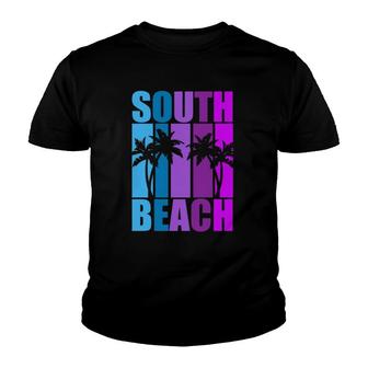 Miami Florida Vacation Souvenir South Beach Spring Break Youth T-shirt | Mazezy