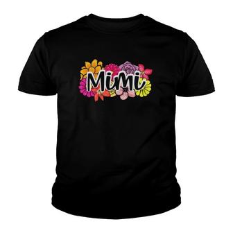 Mimi Cute Tropical Flower Mother's Day Youth T-shirt | Mazezy