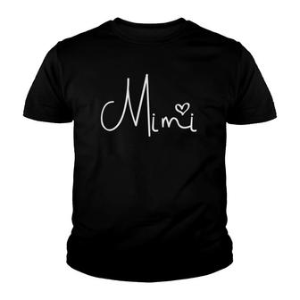 Mimi Gift For Grandma Women For Mother's Day Grandkids Youth T-shirt | Mazezy
