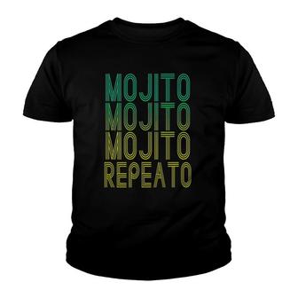 Mojito Repeato Rum Cocktail Drinkers Mojito Day July 11 Ver2 Youth T-shirt | Mazezy