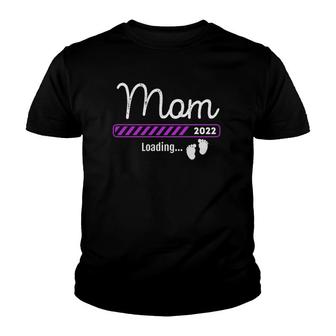 Mom 2022 Loading New Mother Soon To Be Mommy Youth T-shirt | Mazezy