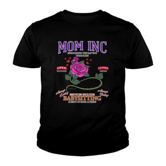 Mom Inc Funny Mother's Day Novelty Mama Gift Youth T-shirt | Mazezy