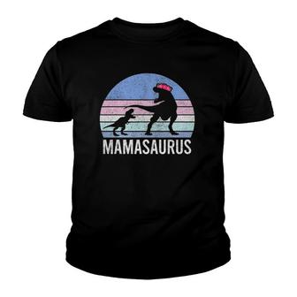 Mom Mother Gift Christmas Xmas Mamasaurus Wife Husb Women Youth T-shirt | Mazezy