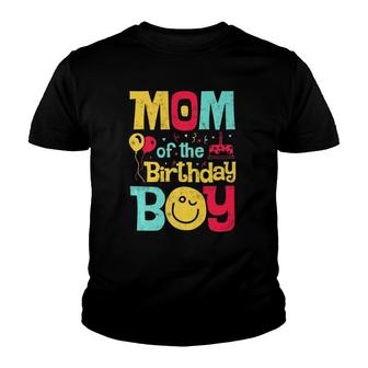 Mom Of The Birthday Boy Mother Mama Moms Women Gift Youth T-shirt | Mazezy