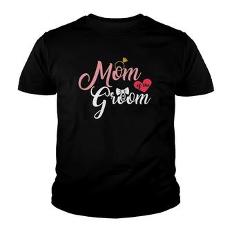 Mom Of The Groom Mother Of The Groom Ring Heart Mother's Day Youth T-shirt | Mazezy