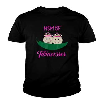 Mom Of Twins Princesses Aka Twincesses Cute For Mother Youth T-shirt | Mazezy