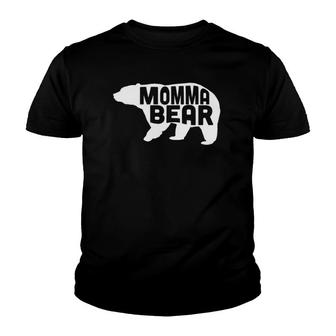 Momma Bear Funny Cutest Protection Design Youth T-shirt | Mazezy