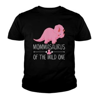 Mommasaurus Mama Saurus Mother Dino Babysaurus Dinosaur Youth T-shirt | Mazezy