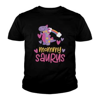 Mommy Saurus Rex Dinosaur Kids Youth T-shirt | Mazezy