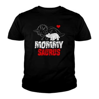 Mommysaurus Triceratops Types Of Dinosaur Mama Mother's Day Youth T-shirt | Mazezy AU