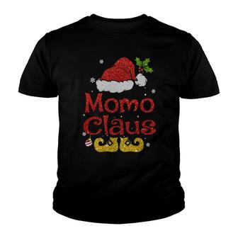 Momo Claus Matching Family Pajamas Christmas Youth T-shirt | Mazezy