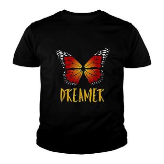 Monarch Butterfly Dreamer Youth T-shirt | Mazezy