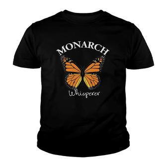 Monarch Whisperer Cute Butterfly Lover Gift Youth T-shirt | Mazezy
