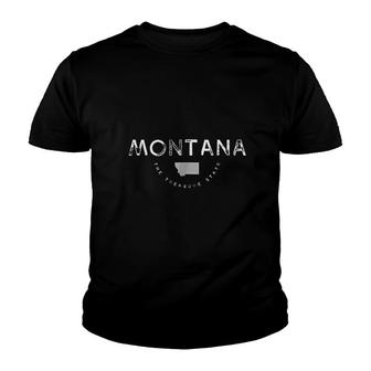 Montana The Treasure State Youth T-shirt | Mazezy