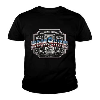Moonshine American Original Tennessee Whiskey Youth T-shirt - Thegiftio UK