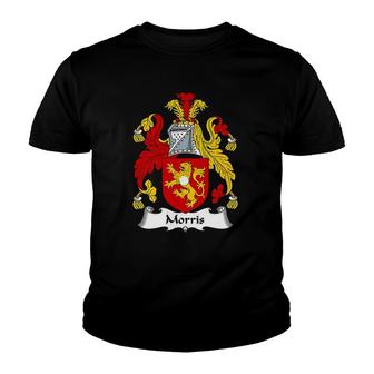 Morris Coat Of Arms - Family Crest Youth T-shirt | Mazezy