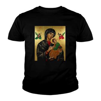 Mother Mary And Jesus Christian Youth T-shirt | Mazezy AU