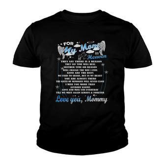 Mother My Angels - In Memorial Of Parents In Heaven Youth T-shirt | Mazezy