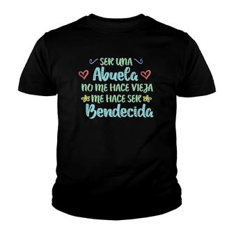 Mother's Day Abuela Bendecida Hispanic Blessed Grandmother Youth T-shirt | Mazezy