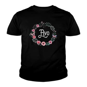 Mother's Day Gift For Portuguese Grandma Floral Avo Youth T-shirt | Mazezy