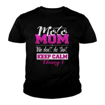 Moto Mom Dirt Bike Funny Motocross Mothers Youth T-shirt | Mazezy AU
