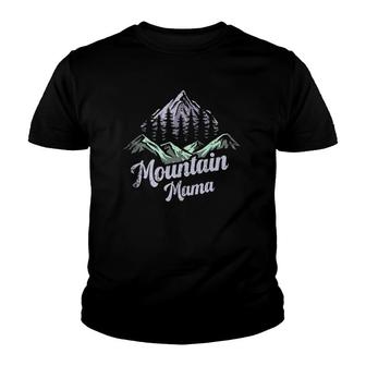 Mountain Mama Camping Hiking Mom Adventure Mother's Day Youth T-shirt | Mazezy