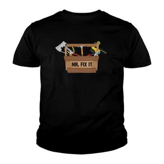 Mr Fix It Cute Great Repairman Gift Youth T-shirt | Mazezy