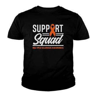 Ms Warrior Ms Support Squad Multiple Sclerosis Awareness Youth T-shirt | Mazezy