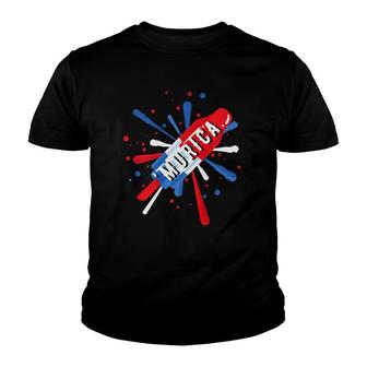 'Murica America July 4Th Popsicle Youth T-shirt | Mazezy