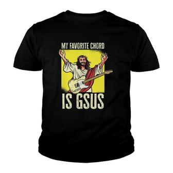 My Favorite Chord Is Gsus Jesus Smooth Jazz Music Youth T-shirt | Mazezy