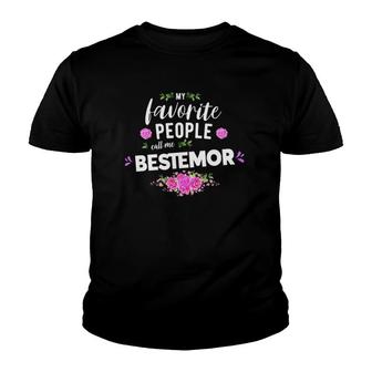 My Favorite People Call Me Bestemor Norwegian Grandma Youth T-shirt | Mazezy