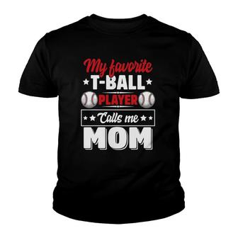 My Favoriteball Player Calls Me Mom Mother's Day Cute Youth T-shirt | Mazezy UK