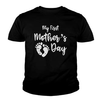 My First Mothers Day Gift For Mom, Mommy Mothers Day Youth T-shirt | Mazezy