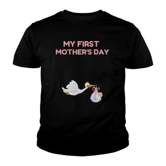 My First Mother's Day Gift For Pregnant Or New Moms Youth T-shirt | Mazezy