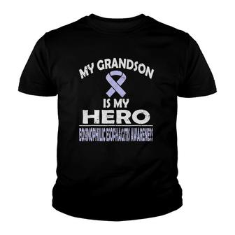 My Grandson Is My Hero Eoe Awareness Youth T-shirt | Mazezy