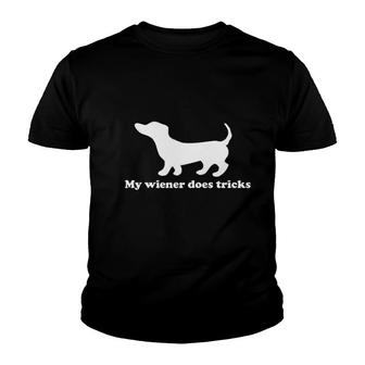 My Weiner Does Tricks Youth T-shirt | Mazezy