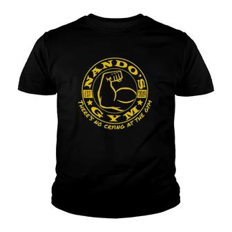 Nandos Gym - Ng003 Theres No Crying At The Gym Youth T-shirt - Thegiftio UK