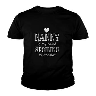 Nanny Is My Name Youth T-shirt - Thegiftio UK