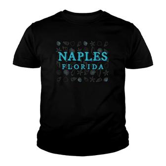 Naples Fl Sea Shells Ocean Vacation Design Youth T-shirt | Mazezy