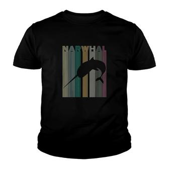 Narwhal Retro Narwhal Youth T-shirt | Mazezy