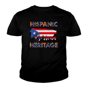 National Hispanic Heritage Month Puerto Rico Youth T-shirt | Mazezy