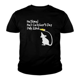 National Rat Catchers Day Exterminators Youth T-shirt - Thegiftio UK