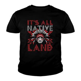 Native American Art Lover Chief Native Indian Gift Youth T-shirt | Mazezy
