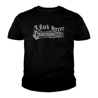 Nautical Anchor Banner Retro Typography Jack Herer Youth T-shirt | Mazezy