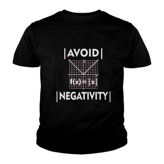 Negativity Funny Math Geek Nerd Youth T-shirt | Mazezy